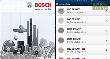 Bosch loudspeaker selection