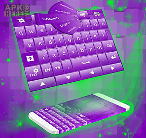 purple 3d keyboard