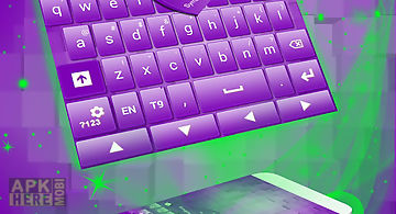 Purple 3d keyboard