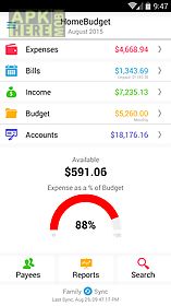home budget with sync lite