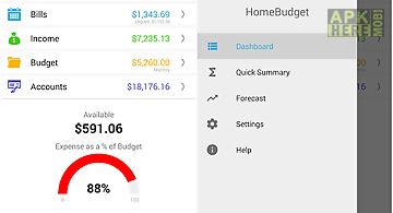 Home budget with sync lite