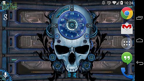 steampunk clock free wallpaper