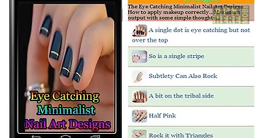 Eye catching minimalist nail art..