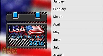 Usa calendar 2016