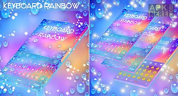 Rainbow keyboard with emojis