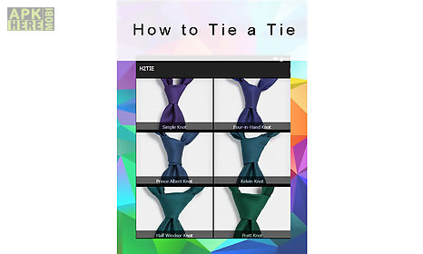 how tie a tie