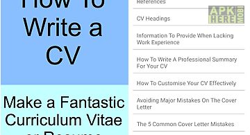 How to write a cv