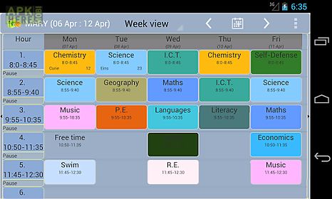 family timetable