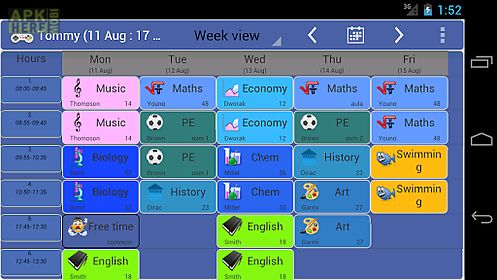 family timetable