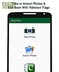 flag face photo - pakistan