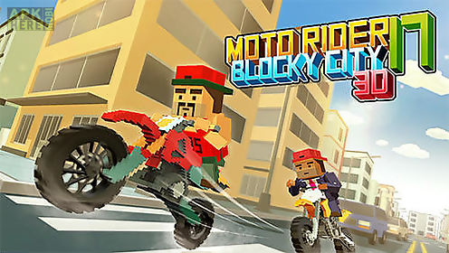 moto rider 3d: blocky city 17