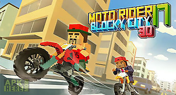 Moto rider 3d: blocky city 17