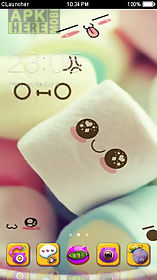 cute marshmallow cartoon theme