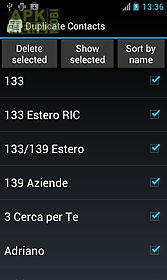 duplicate contacts