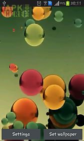 flying colored balls live wallpaper