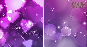 Purple hearts Live Wallpaper