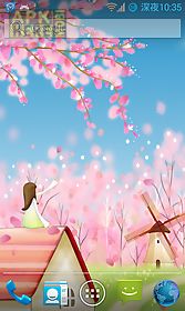 sakura  free live wallpaper