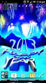 touch ripples new year hd  live wallpaper