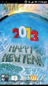touch ripples new year hd  live wallpaper