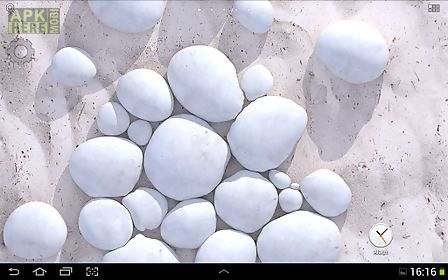 white pebble  live wallpaper
