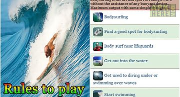 Rules to play bodysurfing