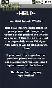 real whistle - blow it!
