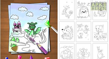 Coloring book for kids: animal