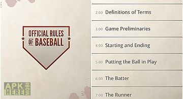 Official rules of baseball