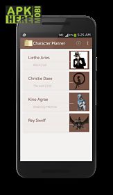character story planner
