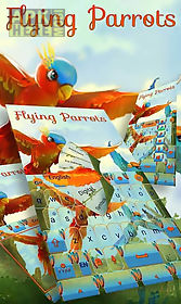 flying parrot keyboard theme