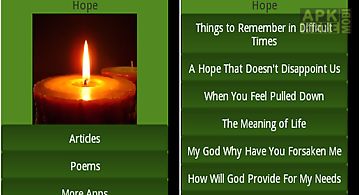 Hope in difficult times