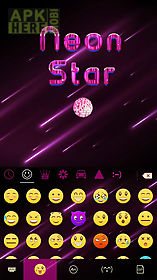 neon star emoji ikeyboard