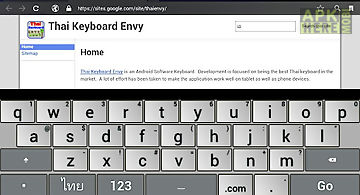 Thai keyboard envy free