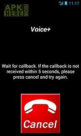 voice+ (google voice callback)
