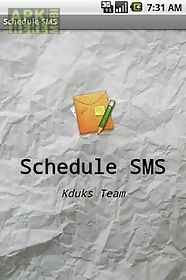 schedule sms