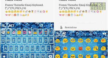 Frozen emoji keyboard theme