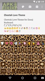cheetah emoji keyboard theme