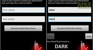 Metal band name generator
