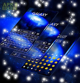 galaxy neon keyboard