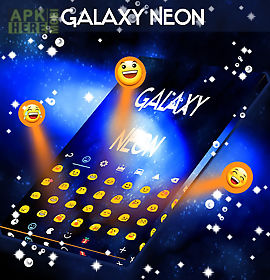 galaxy neon keyboard