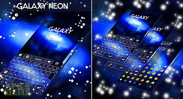Galaxy neon keyboard