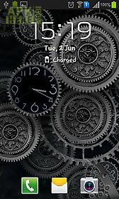 black clock by mzemo live wallpaper