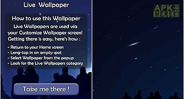 Falling stars 3d  Live Wallpaper