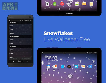 snowflakes  free live wallpaper