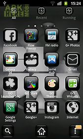 black theme go launcher