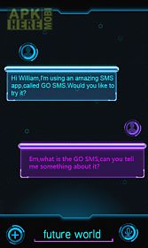 go sms pro futureworld theme