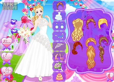 princess wedding dressup