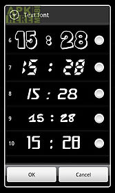 fullscreen clock