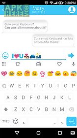concise white emoji keyboard