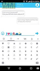 concise white emoji keyboard